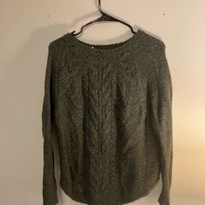Grey knit sweater